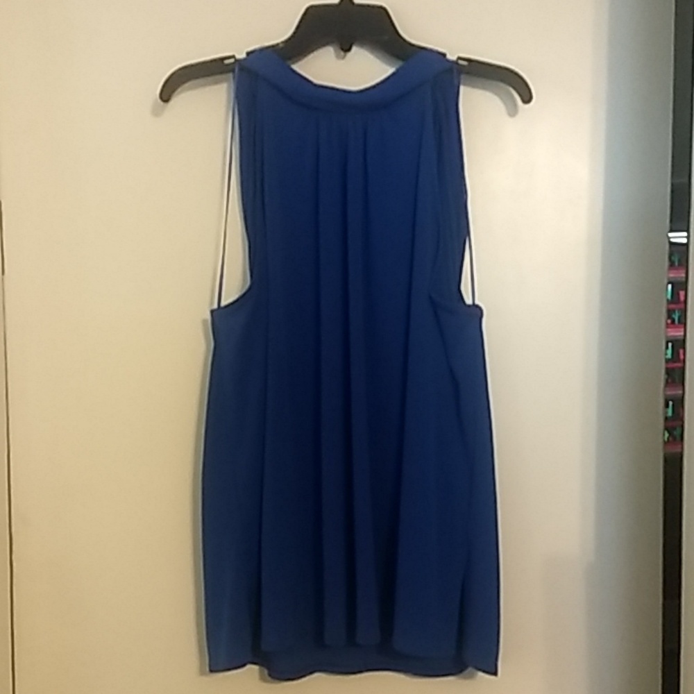 Blue halter top